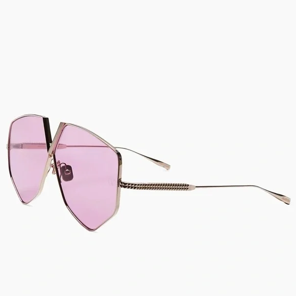Valentino Pink Geometric Sunglasses